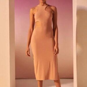 ✨NWT A&F Asymmetrical Cutout Knit Midi Dress